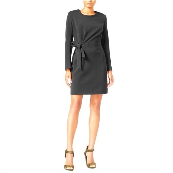 Rachel Roy Diane Sheath A-line Dress in Black 2 - Picture 1 of 13
